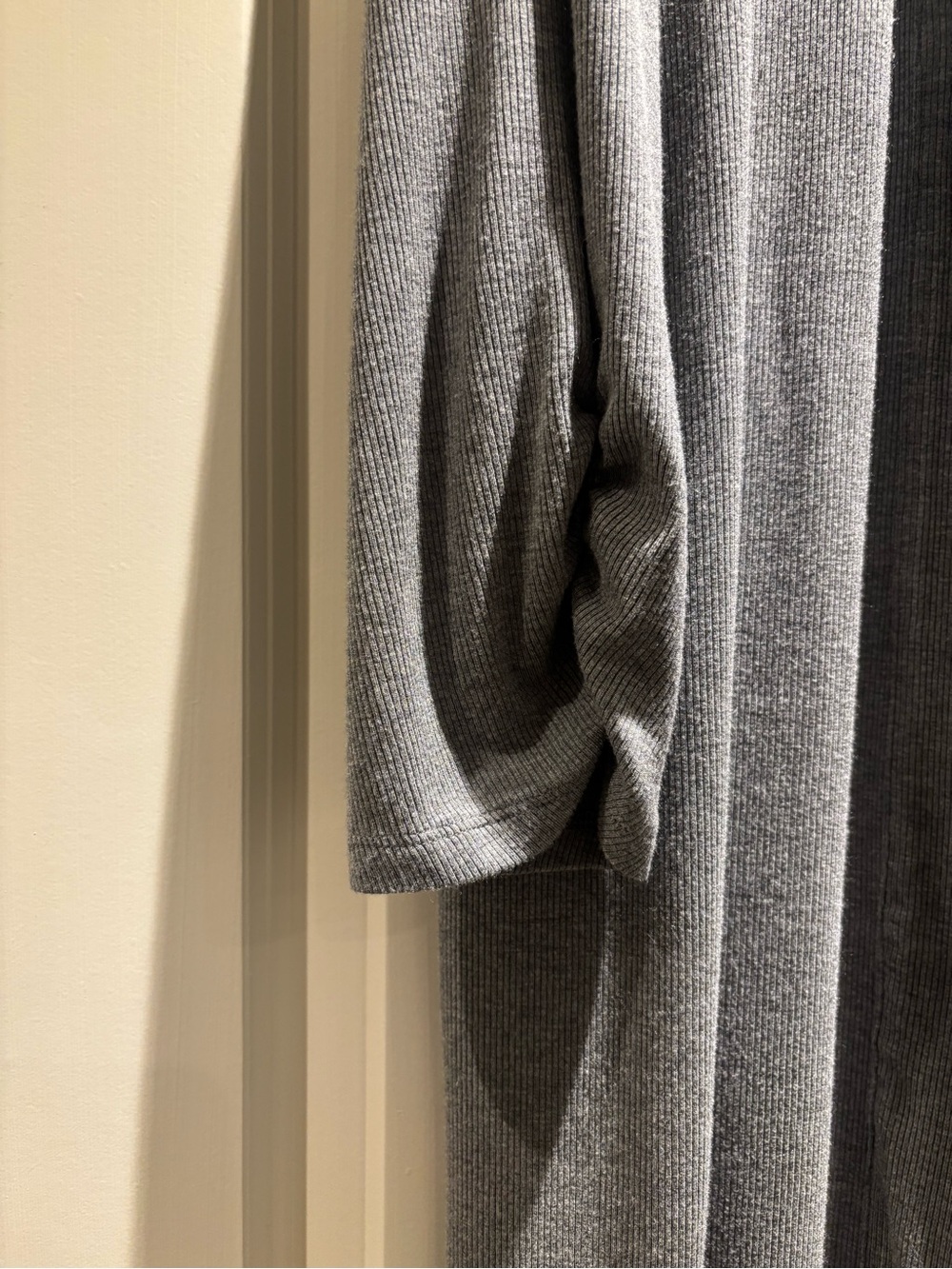 Soma Ribbed Gray Open-Front Cardigan - Picture 2 of 10